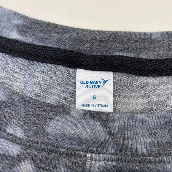 NWT Old Navy Activewear tie dye cropped side slit athleisure top small - Picture 4 of 7